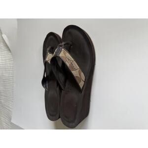 Coach Jolene Platform Wedge‎ Flip Flops Women's 8.5